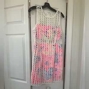 Lilly Pulitzer geo laser dee lattice dress size 8